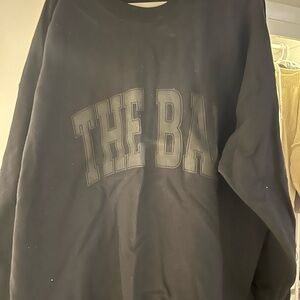 The Bar Black Crewneck Sweater